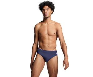 Badehose PUMA "PUMA SWIM MEN CLASSIC SWIM BRIEF", Herren, Gr. XL, N-Gr, blau (navy), Web, Elasthan, Polyester, unifarben, Badehosen Badehose, mit seitlichem Logoprint (20583340-XL) navy