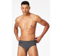 Badehose Reißverschlusstasche schwarz gestreift - Aqua 8