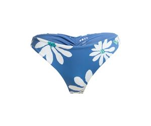 Badehose ROXY "Printed Essentials Cheeky", Damen, Gr. XS, blau (dutch blau flower soul), Obermaterial: 85% Polyester, 15% Elasthan., Badehosen Badehose (96990051-XS) dutch blau flower soul