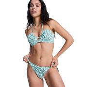 Badehose ROXY "Wildside Paisley Tanga", Damen, Gr. XL, US-Größen, grün (oil grün wildside paisley), Obermaterial: 85% Polyester, 15% Elasthan., Badehosen Badehose (96324063-XL) oil grün wildside paisl