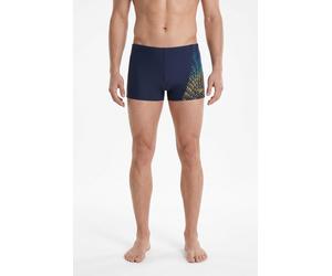 Badehose SPEEDO "PLMT ASHT AM", Herren, Gr. 6, N-Gr, blau (schwarz), Obermaterial: 80% Polyamid, 20% Elasthan, Badehosen Badehose, innenliegende Kordel, aus recyceltem Polyamid (34053752-6) schwarz