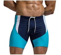 Badehose Surfen Beach Badehose für Männer Quick Running Badehosen Set V Shirts Herren (M,3Himmelblau)