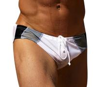 Badehosen FüR Herren, Herren-Badehose Mit Doppeltem Slip Atmungsaktivem Mesh-GesäßLifting String-Tanga Und SchnüRung