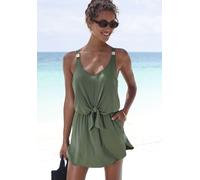 Badekleid LASCANA "Bertha", Damen, Gr. 46, Cup C/D, blau (olive), Obermaterial: 95% Polyester, 5% Elasthan. Futter: 100% Polyester. Innenseite: 65% Polyamid, 35% Elasthan, unifarben, Badeanzüge, in fi