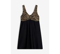 Badekleid mit glänzendem Material 40