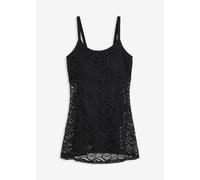 Badekleid BONPRIX, Damen, Gr. 40, N-Gr, schwarz, Obermaterial: 80% Polyamid, 20% Elasthan. Futter: 100% Polyester. Spitze: 95% Polyester, 5% Elasthan, Badeanzüge, mit integriertem Badeanzug, verstellb