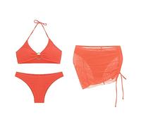 Bademode Bauch Weg Bikini Bund Neckholder Retro 36 Mix Welcher Sportlicher Bequeme Wenig Schnelltrocknende Geschlossen Oliv Figurschmeichelnde Streifen XXS Formbadeanzug 1mm Pinkes