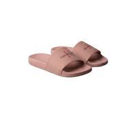 Badepantolette CALVIN KLEIN "ESS SLIDE CV WN", Damen, Gr. 38, rosa (rosé), Textil, unifarben, Basic, Schuhe, Strandschuh, Flat mit CK-Stickerei (16289221-38) rosé