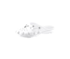 Badepantolette FASHY, Damen, Gr. 37, weiß, Gummi, Basic, Schuhe Badeschuh Clog (66428763-37) weiß