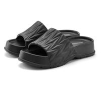 Badepantolette FRENCH CONNECTION "Badeschuhe, Badeschlappe, Badelatsche, Mule, Sandale, offener Schuh", Damen, Gr. 37, schwarz, Obermaterial: 100% Synthetik. Decksohle: 100% Synthetik. Futter: 100% Sy