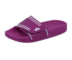 Badepantolette Mädchen Klettverschluss rosa LICO Coast V - Rosa / 29