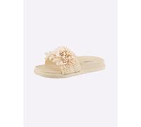 Badepantolette SIEBI`S, Damen, Gr. 37, vanille, Synthetik, Schuhe (91250515-37) vanille