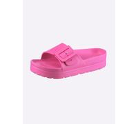 Badepantolette SIEBI`S, Damen, Gr. 38, pink, Synthetik, Schuhe (39731241-38) pink