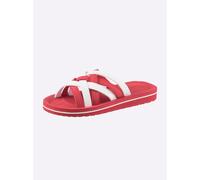 Badepantolette SIEBI`S, Damen, Gr. 38, rot, weiß, Synthetik, Schuhe Pantolette (66547468-38) rot, weiß