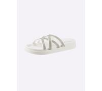 Badepantolette SIEBI`S, Damen, Gr. 41, weiß, Synthetik, Schuhe (72269846-41) weiß