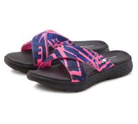 Badepantolette VENICE BEACH, Damen, Gr. 43, pink (pink, schwarz), Obermaterial: 100% Textilmaterial. Futter: 100% Textilmaterial. Decksohle: 100% Synthetik. Laufsohle: 100% Synthetik, gemustert, mehrf
