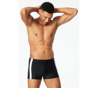 Badehose mit Bein Jersey Schlüsseltasche schwarz - Aqua 6