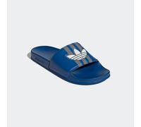 Badesandale ADIDAS ORIGINALS "ADILETTE", Herren, Gr. 46, blau (blau, cloud weiß, grau three), Synthetik, Schuhe Badelatschen Pantolette, Badelatschen (94768609-46) blau, cloud weiß, grau three