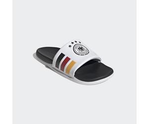 Badesandale ADIDAS SPORTSWEAR "ADILETTE CMFT DFB", Damen, Gr. 46, schwarz-weiß (cloud weiß, core schwarz, collegiate gold), Synthetik, Schuhe, Badelatschen, World Cup Nations Pack (12522350-46) cloud 