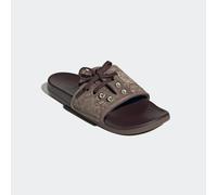 Badesandale ADIDAS SPORTSWEAR "ADILETTE COMFORT BADESCHLAPPEN", Gr. 46, earth strata, warm sandstone, shadow braun, Leder, sportlich, Schuhe (43299713-46) earth strata, warm sandstone, shadow braun