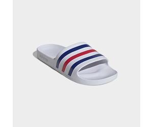 Badesandale ADIDAS SPORTSWEAR "AQUA ADILETTE", Damen, Gr. 46, cloud weiß, pure ruby, semi lucid blau, Synthetik, Schuhe (71299121-46) cloud weiß, pure ruby, semi lucid blau