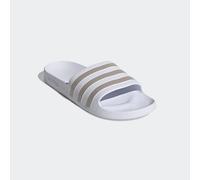 Badesandale ADIDAS SPORTSWEAR "AQUA ADILETTE", Herren, Gr. 37, weiß (cloud weiß, platin metallic, ftwr weiß), Synthetik, Schuhe, Badelatschen, World Cup Nations Pack (71447304-37) cloud weiß, platin m