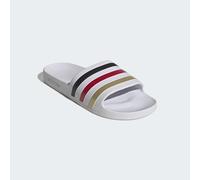 Badesandale ADIDAS SPORTSWEAR "AQUA ADILETTE", Herren, Gr. 48,5, cloud weiß, core schwarz, gold metallic, Synthetik, Schuhe, Badelatschen, World Cup Nations Pack (37361318-48,5) cloud weiß, core schwa