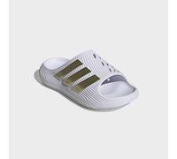 Badesandale ADIDAS SPORTSWEAR "PURECHILL SLIDES", Herren, Gr. 44,5, cloud weiß, gold metallic, gold metallic, Synthetik, Schuhe, Badelatschen (40564466-44,5) cloud weiß, gold metallic, gold metallic