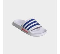 Badesandale ADIDAS SPORTSWEAR "SHOWER ADILETTE", Damen, Gr. 40,5, cloud weiß, royal blau, pure ruby, Synthetik, Schuhe, Badelatschen (60374821-40,5) cloud weiß, royal blau, pure ruby
