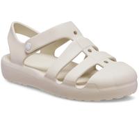 Badesandale CROCS "Classic Fisherman", Kinder, Gr. 32, beige (sandfarben), Croslite™, unifarben, Schuhe, Wassersandale, Badeschuh mit Klettverschluss (28909146-32) sandfarben