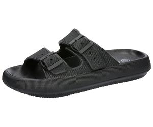Badesandale LICO "Badesandale Hawaii", Herren, Gr. 38, schwarz, Gummi, Schuhe (23008756-38) schwarz