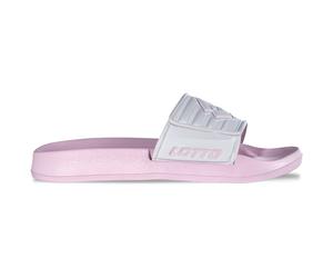 Badesandale LOTTO, Damen, Gr. 39, rose, weiß, Synthetik, Schuhe, mit praktischem Klettverschluß (36107011-39) rose, weiß
