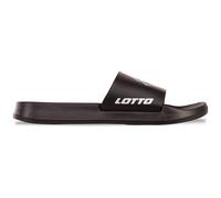Badesandale LOTTO, Herren, Gr. 37, schwarz-weiß (schwarz, weiß), Synthetik, clean, Schuhe, - mit bequemem Fußbett (40226967-37) schwarz, weiß