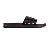 Badesandale LOTTO, Herren, Gr. 40, schwarz-weiß (schwarz, weiß), Synthetik, Schuhe, - mit praktischem Klettverschluss (93948143-40) schwarz, weiß