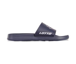 Badesandale LOTTO, Herren, Gr. 44, blau (navy, weiß), Synthetik, clean, Schuhe, - mit bequemem Fußbett (86530546-44) navy, weiß