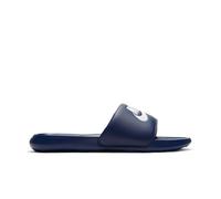 Badesandale NIKE SPORTSWEAR "VICTORI ONE SLIDE", Herren, Gr. 46, blau (navy), Synthetik, kontrastfarbene Details, unifarben, Schuhe Schlappen Badelatschen Pantolette (20359621-46) navy