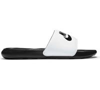 Badesandale NIKE SPORTSWEAR "VICTORI ONE SLIDE", Herren, Gr. 47,5, schwarz-weiß (schwarz), Synthetik, kontrastfarbene Details, unifarben, Schuhe Schlappen Badelatschen Pantolette (98451333-47,5) schwa