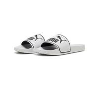 Badesandale PUMA "LEADCAT 20 BX" Gr. 39, weiß (puma weiß, puma schwarz), Schuhe, Damen, 39, Synthetik, unifarben, gepolsterter Lederriemen, geformtes Fußbett (35183912-39) puma weiß, puma schwarz