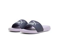 Badesandale PUMA "POPCAT 20 BX", Damen, Gr. 44,5, lila (inky depths, puma silber, light lavender), Synthetik, unifarben, Schuhe, für Strand, Pool und Freizeit, mit weichem Textil-Innenmaterial (512330