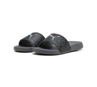 Badesandale PUMA "POPCAT 20 FELINE", Damen, Gr. 38, grau (slate sky, puma schwarz, puma silber), Synthetik, Schuhe, Badelatschen (99810821-38) slate sky, puma schwarz, puma silber