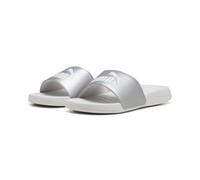 Badesandale PUMA "POPCAT 20 METALLIC GLAM", Damen, Gr. 43, silber (puma silber, feather gray), Synthetik, unifarben, Schuhe, Badelatschen (49977548-43) puma silber, feather gray