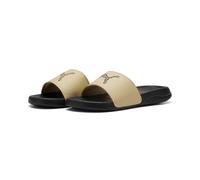 Badesandale PUMA "POPCAT 20 TOPCAT", Damen, Gr. 37, beige (toasted almond, puma schwarz), Synthetik, Schuhe, für Wasser, mit leicht profilierter Synthetik-Laufsohle (27059168-37) toasted almond, puma