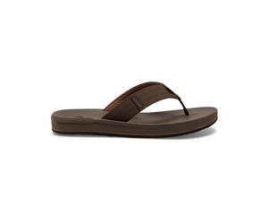 Badesandale QUIKSILVER "Rivi", Herren, Gr. 7(40), braun (braun 1), Obermaterial:Obermaterial: Synthetikmaterial / Futter: Textil / Außensohle: Moosgummi;, Schuhe (68987859-7) braun 1