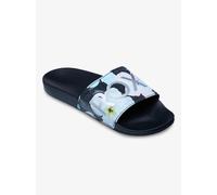 Badesandale ROXY "SLIPPY II PRINTED", Damen, Gr. 36, schwarz multi 1, Synthetik, Schuhe, Badelatschen, Schlappen (94610532-36) schwarz multi 1