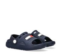 Badesandale TOMMY HILFIGER, Mädchen, Gr. 27, blau, Gummi, Synthetik, Schuhe, Badeschuh, Clog mit schwenkarem Riemchen (28888565-27) blau