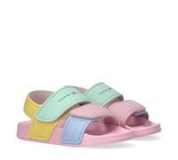 Badesandale TOMMY HILFIGER, Mädchen, Gr. 27, bunt, Synthetik, Schuhe, Badesandale, Klettschuh mit Logoschriftzug (58282565-27) bunt