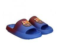 Badeschlappen FC Barcelona für Erwachsene, Unisex, Dusch- und Poolsandalen, 100% EVA, Farbe Blau und Kastanienbraun, mit geprägtem Wappen, strukturierte Sohle, offizielles Lizenzprodukt