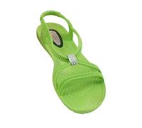 Badeschuhe Damen - Tenno - Schwimmschuhe Badesandalen Frauen - fällt klein aus - schmaler Schnitt - lime, 39
