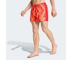Badeshorts, 13 cm, vom Fußball inspirierte Grafik Ice Tangerine / White 2XL