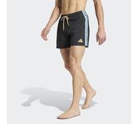 Badeshorts ADIDAS PERFORMANCE "3-STREIFEN, 13 CM", Herren, Gr. M, N-Gr, schwarz, Obermaterial: 100% Polyester, Badehosen Badeshorts (83733902-M) schwarz